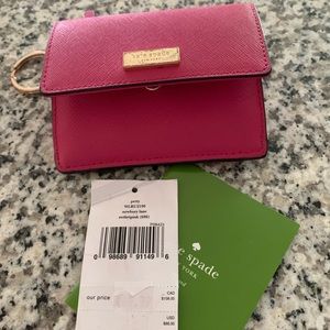 Kate Spade wallet key chain coin purse card holder